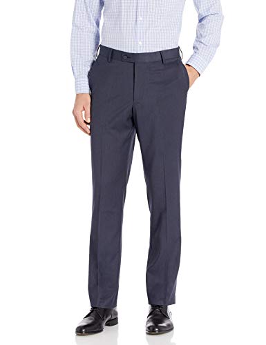 Arrow Men's Minibone Suit Separate Pant, Blue, 32W x 30L
