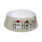Ho Ciotola per l'alimentazione di cani e gatti, ciotola in plastica per cibo e acqua per le festività natalizie, lavabile in lavastoviglie, antiscivolo, 16 x 12,5 x 5 cm