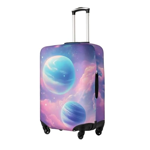 Galaxy Texture Elastic Travel Luggage Cover, Washable Spandex Suitcase Protector, Anti-Scratch Fits 18-32 Inch2