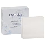 Labasics Wägepapier, 500 Stk Quantitative Filterpapiere, stickstofffrei, für Laborwaagen Probenübertragung, 75 x 75 mm