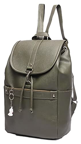 Image of Abbie College & School Bag For Girls, Hand Bag, Casual Backpack, Trendy Women Bag (Cream)