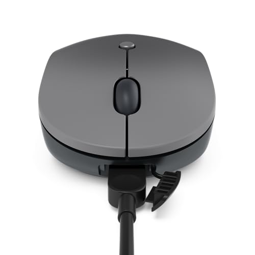 Lenovo Go USB-C Essential Wireless Mouse, 2.4 GHz Nano USB-C Receiver, Adjustable DPI, Rechargeable Battery, Ambidextrous, GY51C21210, Grey - image 5