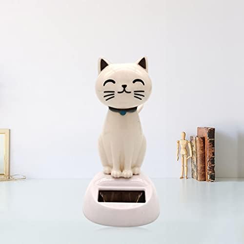F Fityle Solar Funny Shaking Head Desk Home Display Bobble head hair doll Toy