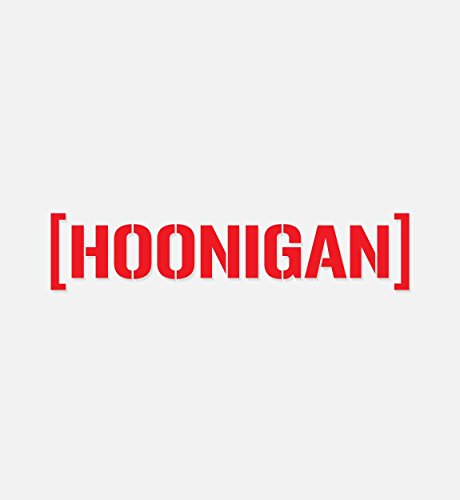 Hoonigan Small Die Cut CBar Premium Vinyl Sticker | 10” Die Cut Vinyl Decal | This is it, Our Iconic Slap. Show Some Love to Your Bumper, Laptop, Skate Deck, Bike, Helmet, and More.