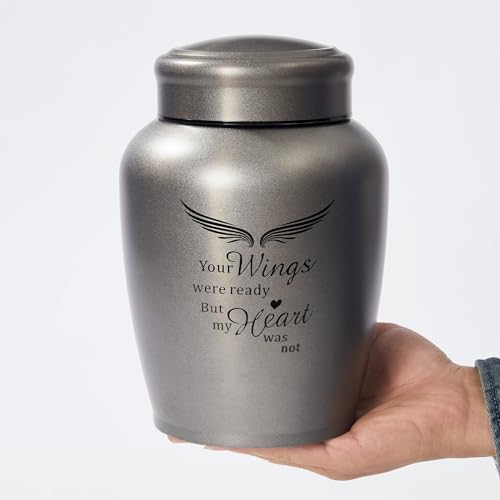 Image of Large Cremation Urns for Ashes Adult Male and Female | Decorative Burial Urns for Men /Women,Angel Funeral Memorial Urn for Dad /Mom /Father /Mother(Holds Up to 180LBS)