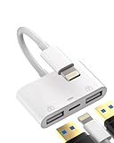 【Fonctions puissantes】Ce convertisseur USB OTG pour iOS est compatible avec l'pour iPhone 13 Mini/13/13 Pro/13 Pro Max/12 mini/12/12 Pro/12 Pro Max/11/11 Pro/X/XS/XS MAX/XR/8/8Plus/7/7 Plus/pour iPad. Supporte IOS13 et versions ultérieures.