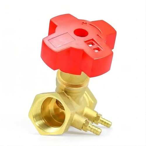 Vanne de débitmètre double régulation DN65 laiton 2-1/2 pouces commande manuelle numérique