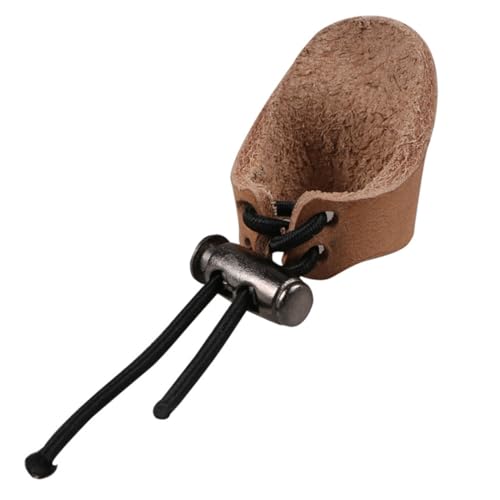 DINHEAROM Thumb Protector and Arrow Finger Tab Soft Leather Finger Guard for Recurve