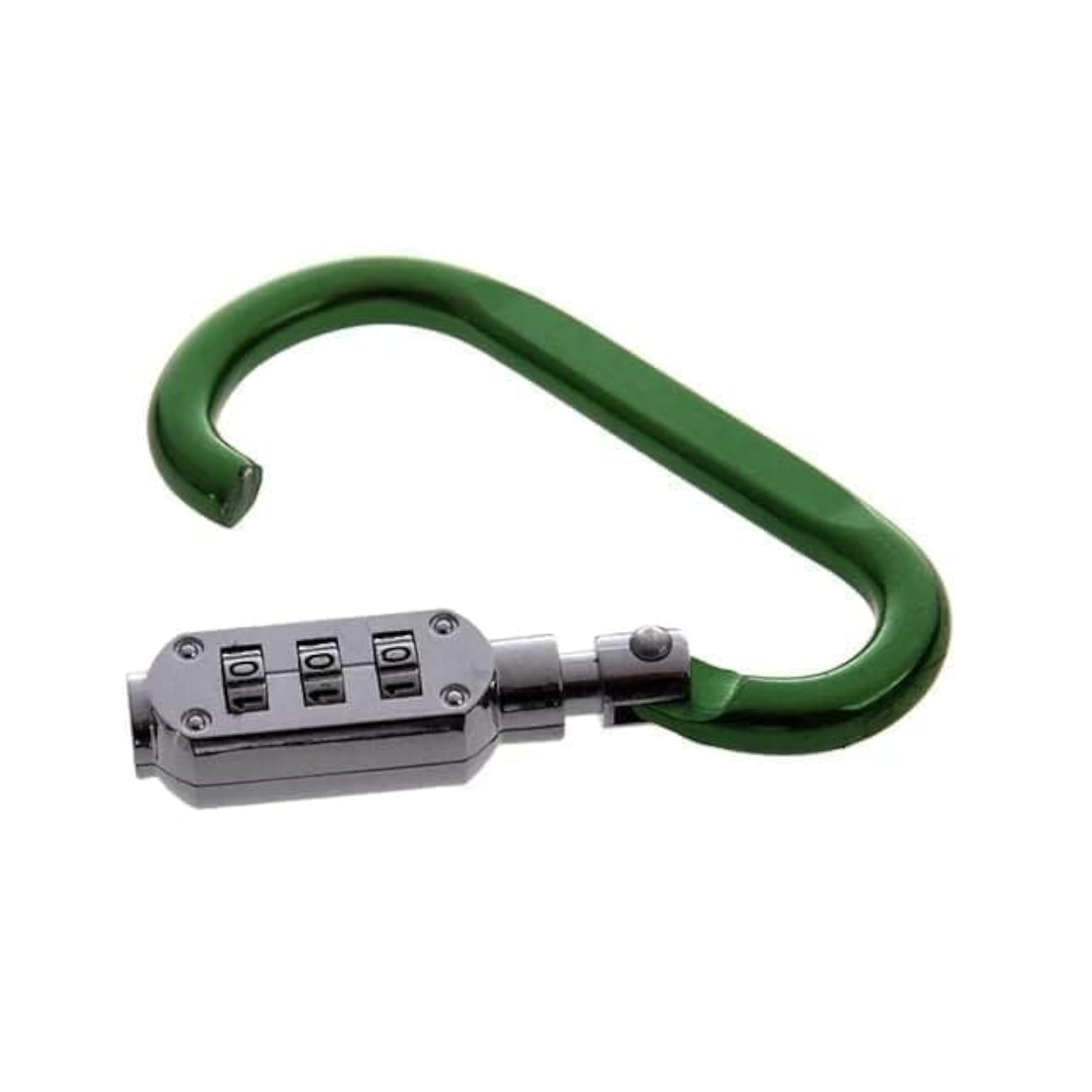 3 Digit Combination Hook Lock Mini Padlock with Carabiner Hook