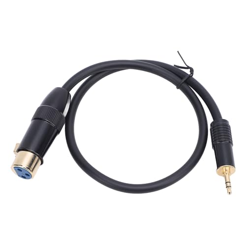 Jectse XLR to 3.5mm Cable Adapter Improve Signal Stability For Connecting Phones and Tablets to Multimedia Speakers and CD Players [1.6ft]