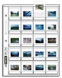 Vue-All Archival 35mm Slide Pages Holds Twenty 2" x 2" Mounted Transparencies with Individual Write-On Tabs, Top Loading, Pack of 100