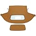 HECASA Convertible Soft Top Compatible with 1990-2005 Mazda Miata with Heated Glass Window, Replacement Soft Roof Tan Cabrio Premium Grade Sailcloth Vinyl