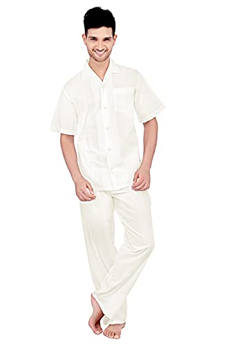 tatwam Men's Cotton Plain/Solid Nightwear Set Pack of 1-picture-20