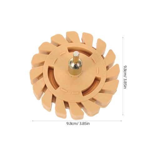 Disque de polissage beige en caoutchouc pour nettoyer les résidus de colle sur pneu