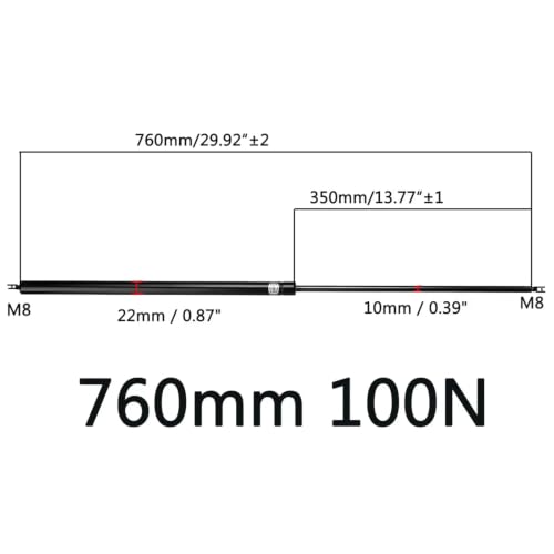 Barres jambe force à gaz 760mm pour amortisseur de choc de lit - 2