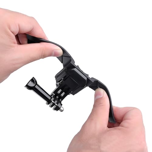 Image of LikeStar 3M Helmet Chin Mount Strap Compatible with All Go pro Hero 9 /8 /7 /6, SJCAM, Yi, DJI OSMO Action & Other Action Cameras, 180 Adjustable Heavy-Duty Stable Motorcycle Helmet Holder
