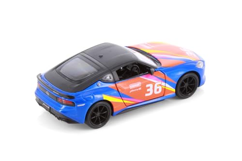 Modelo a escala 1:36 Nissan Fairlady Z KiNSMART Azul miniatura 4