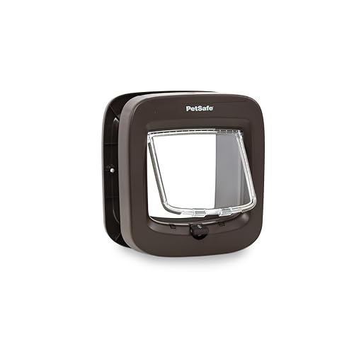 PetSafe - Chatière à Puce Électronique - pour l'intérieur ou à l'extérieur - Accès RFID Multi-Utilisateur pour jusqu'à 40 Animaux - 4 Options de...