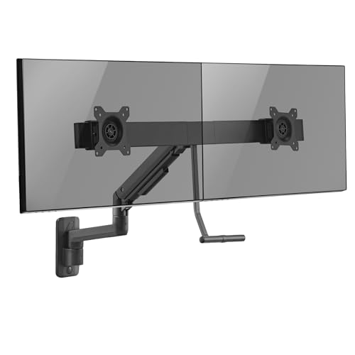 Mount-It! Proflex Dual Monitor Wall Mount, Gas Spring Arm