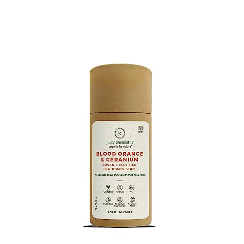 Juicy Chemistry Organic Deodorants (70 g (Pack of 1), Blood Orang...