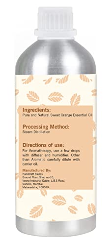 16 Fl Oz-Minamino Bulk Sweet Orange Essential Oil In Aluminium Bottle-100% Pure & Therapeutic Grade Essential Oil For Skin, Diffuser, Aromatherapy, Soap And Candle Making #TOP6