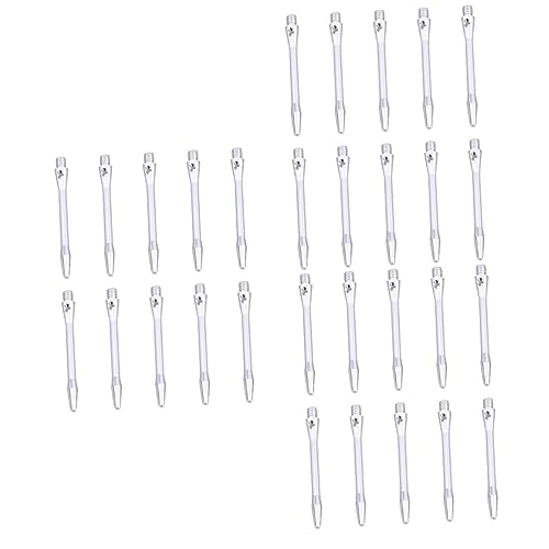 Mipcase Metal Shafts 10pcs 48mm Aluminum Alloy 2ba Screw Thread Silver for Throwing Toys
