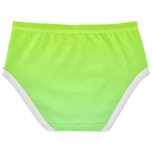 Joisal Cotton Girls Underwear Toddler Lemon Green Pale Gradient Panties Little Girl Cartoon Briefs Girls Undies 2t2