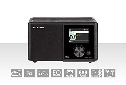 Telestar DIRA M 11i + - DAB+ Digitalradio & Internetradio (UKW/FM/DAB/DAB+ / Internet, WLAN, Mono Radio, EWF Notfallwarnsystem, USB Aufnahmefunktion, Bluetooth, Streamingdienste) schwarz – Bild 3