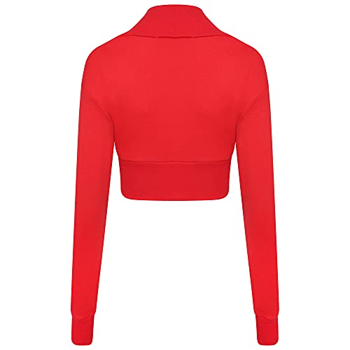 Image of Loxdonz Women Long Sleeve Bolero Shrug Cropped Cardigan Crop Top