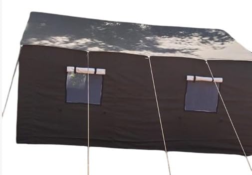 DDRS Canvas Structural Army Tent Dark Green/Grey Color 12