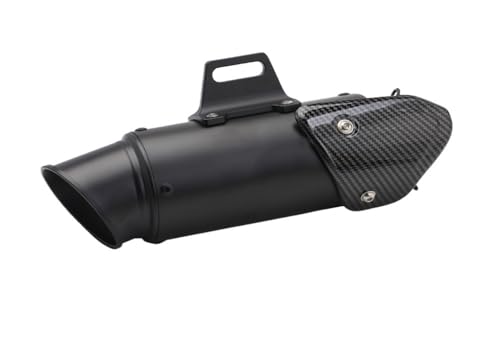 Réduction du bruit pot d'échappement moto noir 51mm silencieux universel de calibre 12