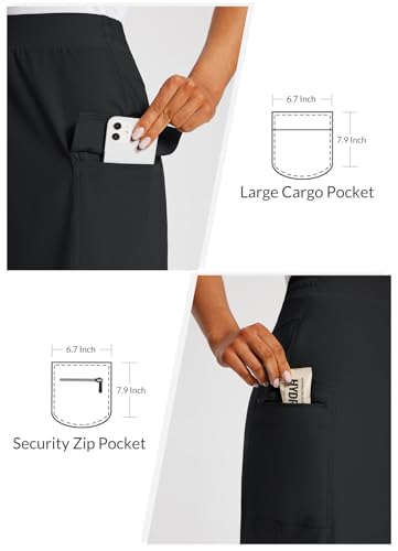 baleaf Women's Skorts Skirts Hiking Cargo Skorts Pockets 19" Knee Length Long Athletic Quick Dry Skirts UPF 504