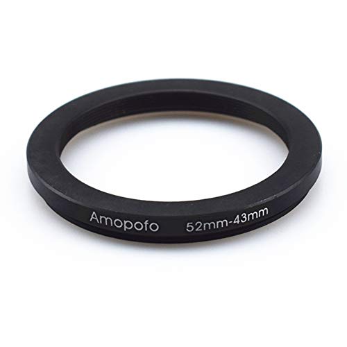 Image of 52mm to 43mm /52mm-43mm Step-Down Ring Filter Adapter for All Brands UV,ND,CPL,Metal Step-Down Ring Adapter