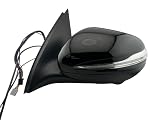 #260 8th Gear Black Left Driver Side Mirror With Blind Spot & Camera Replacement For Mercedes W167 GLS450 GLS580 GLE350 GLE450 GLE53 GLE63 AMG Coupe 2019 2020 2021 2022
