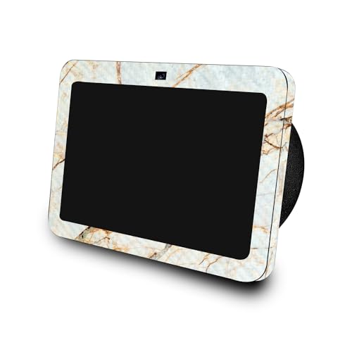 Image of Carbon Fiber Skin Compatible with Amazon Echo Show 8 (3rd Gen, 2023) - Antique Marble - Premium 3M Vinyl Protective Wrap Decal Cover - Easy to Apply, Crafted in The USA by MightySkins