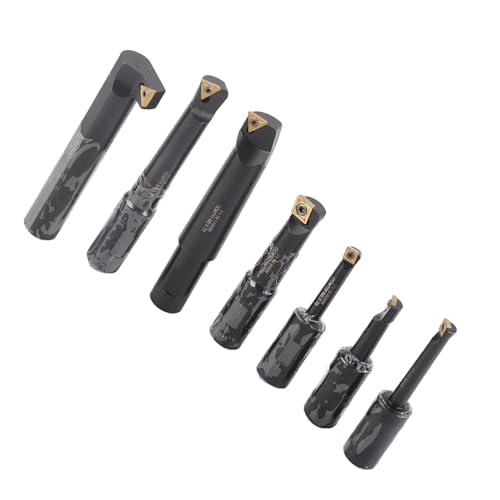 Precision Boring Tool Set Langworing-Werkzeug, Drehbalkenhalter 18 Mm Runde Schaft, Zementiertes Carbid-Balkenhalter für Bohrmaschinen und Latten, 7PCS, F1-18