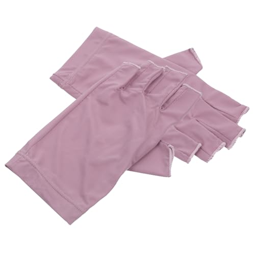 Homoyoyo 1 par Guantes de Manicura UV UV Guantes para Uñas Protección Solar para de Uñas Material Suave y Duradero para Manicura con Fuma y
