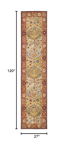 Tapete corredor oriental artesanal de lana 68x305 cm miniatura 2