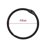 Material: metal XIARUI Clamp Ring 2/3/5 / 10pcs Black Metal Anillo Binder 15-76mm DIY Leaf Leaf-Leaf Hoops Apertura Oficina Encuadernación Albumes de Fotos Strong (Color : 44mm)