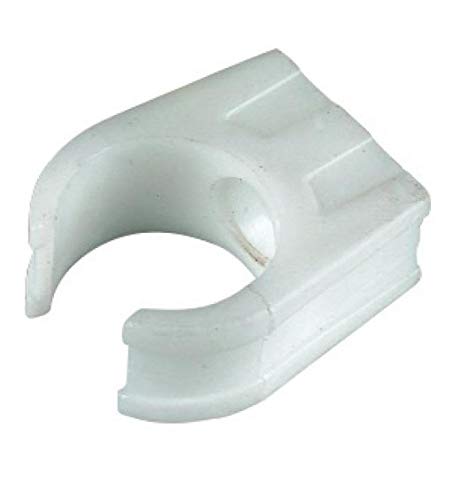 Image of FLOPLAST Overflow Pipe Clip 21.5mm White - Bag of 5
