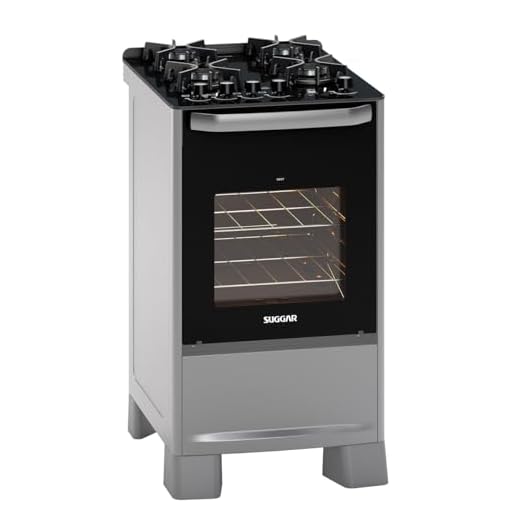 SUGGAR FOGÃO BEST GLASS PRATA MESA DE VIDRO 4 BOCAS TREMPE EM FERRO FUNDIDO ACENDIMENTO AUTOMÁTICO FGVBG410PRIX