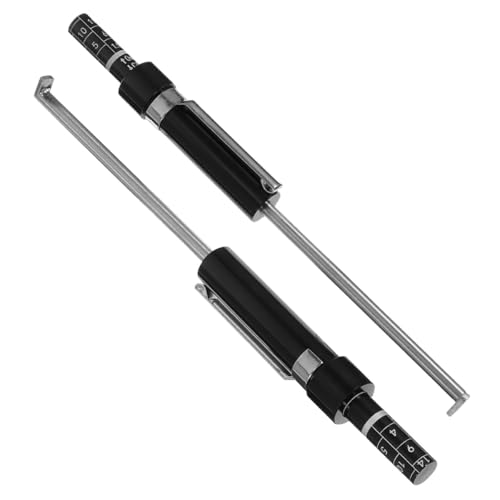 Healifty Brake Pad Thickness Gauge and Brake Lining Scale 2pcs Automotive Internal Pad Measuring Tool for Car Detection and Testing