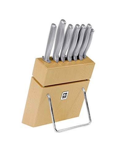Absolute Steel ICEL Bloco de facas com 7 peças, madeira