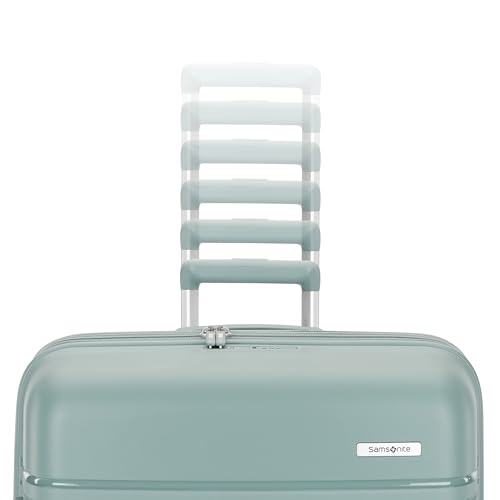 Image of Samsonite Elevation Plus - Large Hardside Luggage - Scratch Resistant Polypropylene Shell, RightHeight Adjustable Handle, Integrated AirTag Holder, TSA Lock, WetPak Compartment - Cypress Green