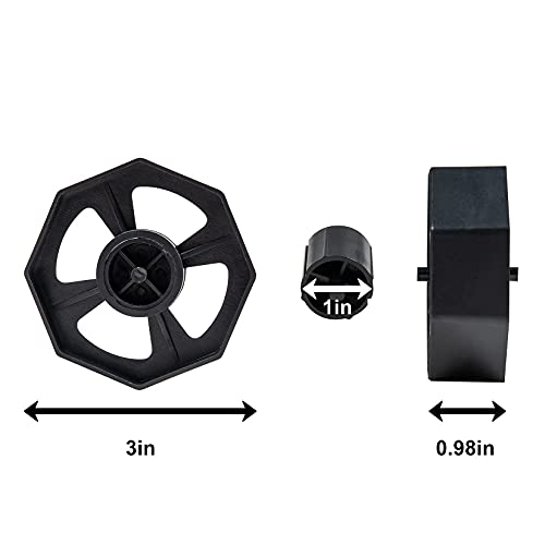 Desktop Tape Dispenser Adhesive Roll Holder (Fits 1" & 3" Core) with Weighted Nonskid Rose red image 8