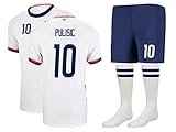 major sports New Season 2020 US Teams #10 Kids Uniforms Unisex Youth Jersey (11-13 Years, White 10)