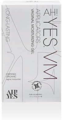 AH! YES® VM Water Based Vaginal Moisturizer | Long Lasting & Fast Acting for Vaginal Dryness & Irritation | pH Matched | Estrogen Free | Certified Organic & Natural (6 x 0.17 fl oz Applicators)