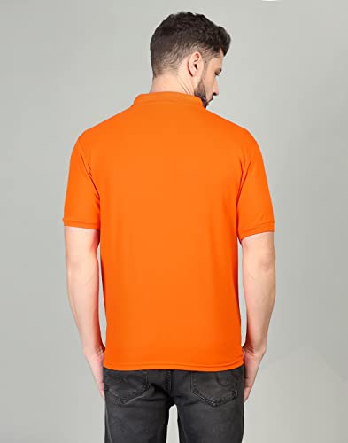 Image of INKKR Men's Casual Polo Neck Half Sleeve Solid T-Shirt (Pack-3)