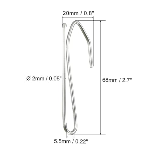 TA-VIGOR 60Pcs Pinch Pleat Curtain Hooks, Metal Pins-On Drapery Prong Hooks for Window Curtain Door Curtain and Shower Curtain - Image 2