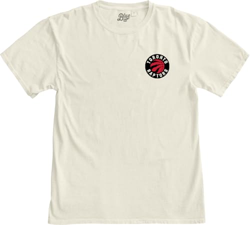 Image of Blue 84 NBA Unisex-Adult NBA Officially Licensed T-Shirt Ringspun Front /Back Ivory